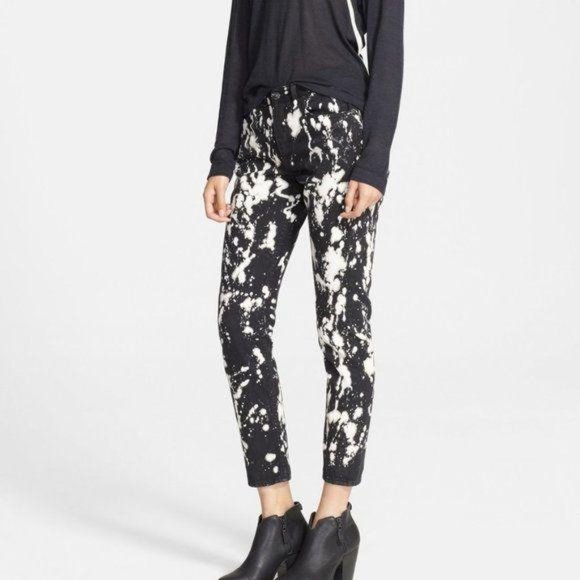 rag & bone Denim - Rag & Bone Animal Black Acid Mum Jeans NWT